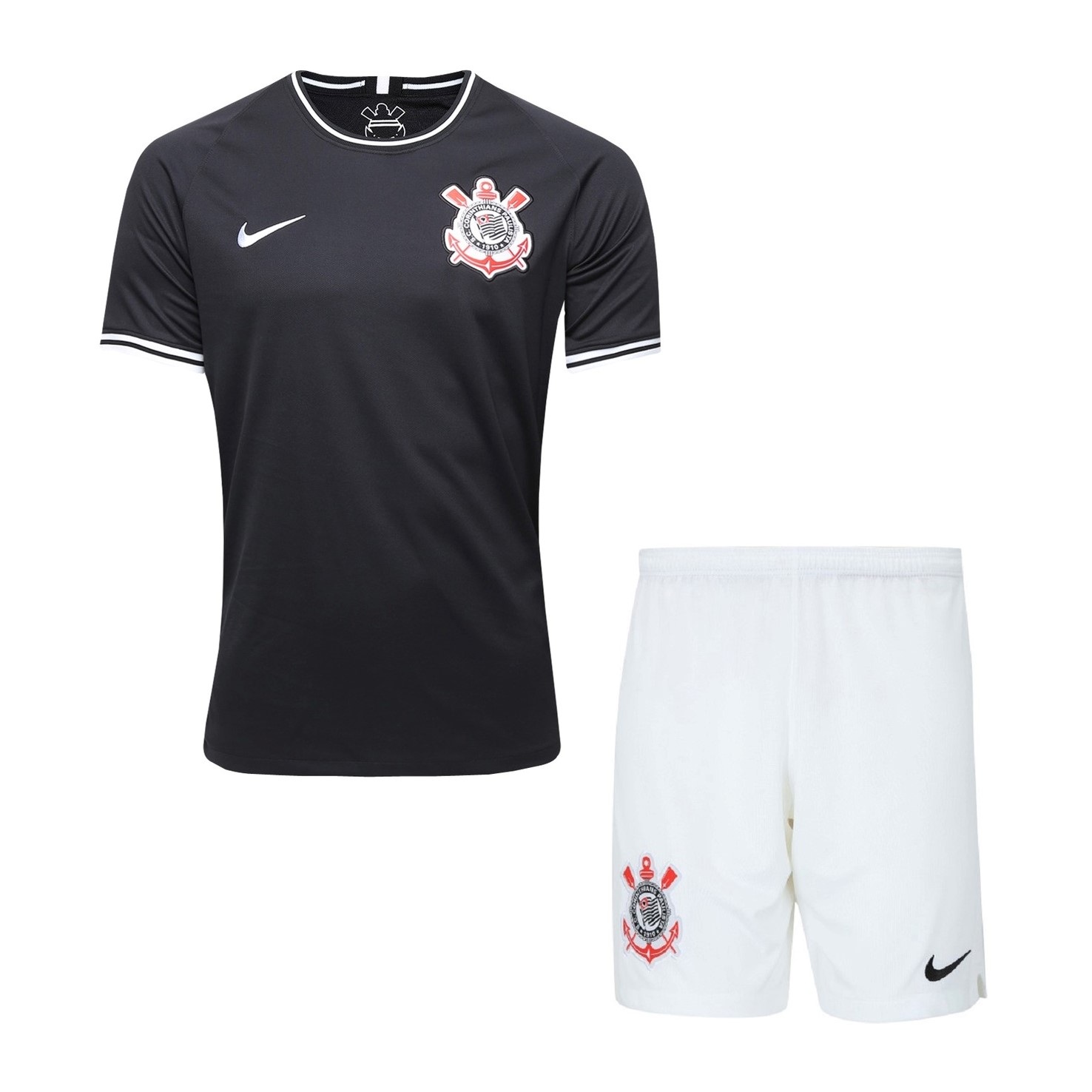 Camiseta Corinthians Paulista 2ª Kit Niño 2019 2020 Negro